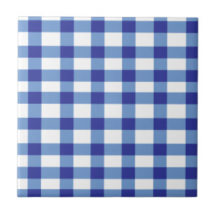 Blue Gingham Tile