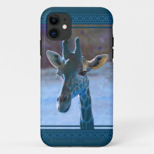 Blue Giraffe iPhone5 Case
