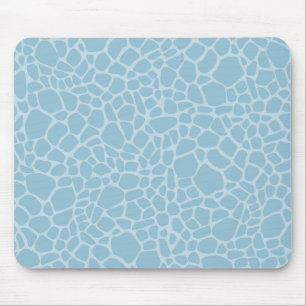 Blue Giraffe Print Mouse Mat