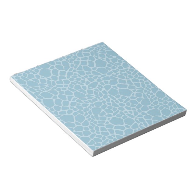 Blue Giraffe Print Notepad (Angled)