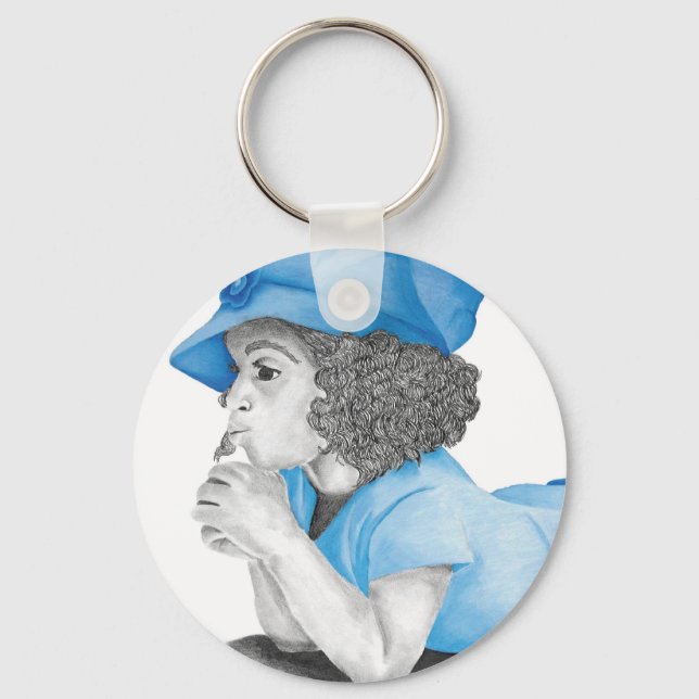 Blue Girl 1 Keychain (Front)