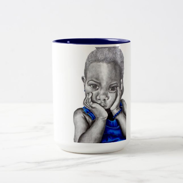 Blue Girl 2 - Mug (Center)