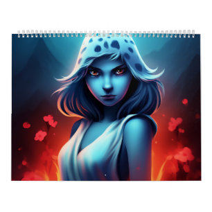 Blue Girl Calendar