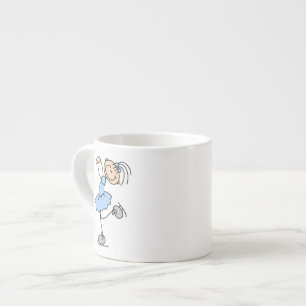 Blue Girl Figure Skater T-shirts and Gifts Espresso Cup