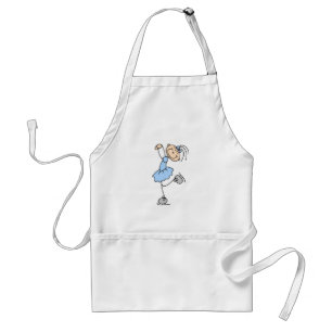 Blue Girl Figure Skater T-shirts and Gifts Standard Apron