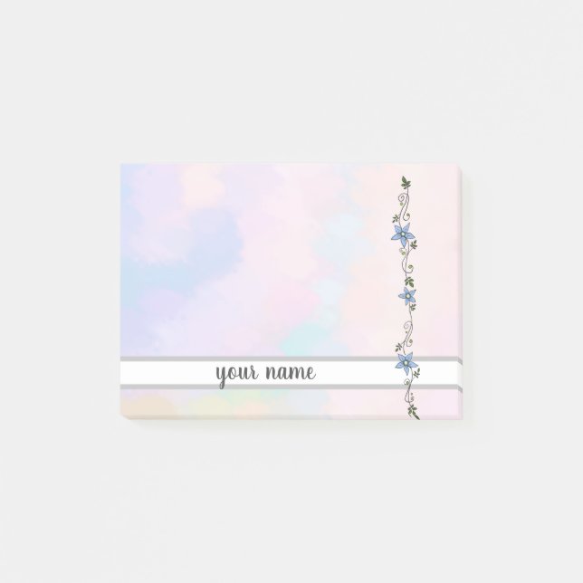 blue Girlande Post-it adhesive label Post-it Notes (Front)