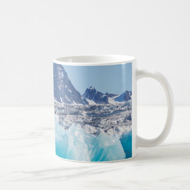 Blue glaceir ice, Norway Coffee Mug (Right)