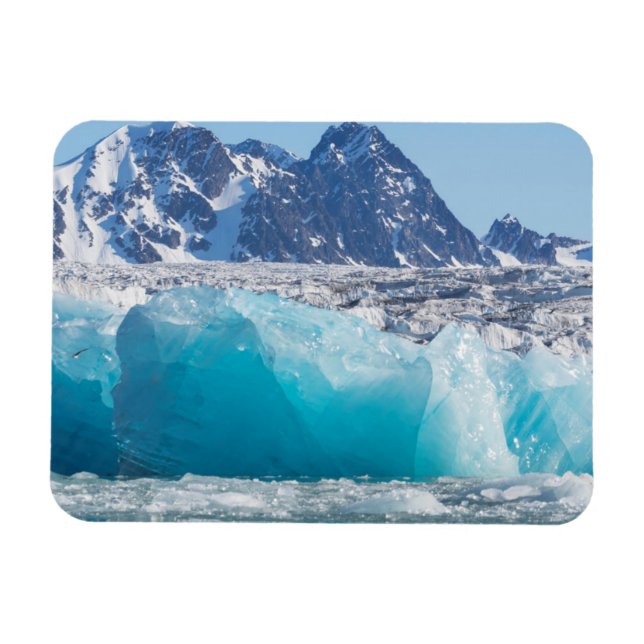 Blue glaceir ice, Norway Magnet (Horizontal)