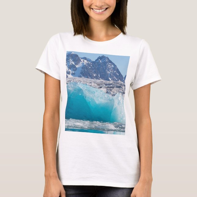 Blue glaceir ice, Norway T-Shirt (Front)