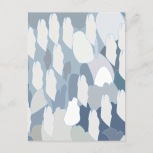 Blue Glacier Ice Pattern Postcard