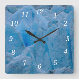 Blue Glacier Wall Clock