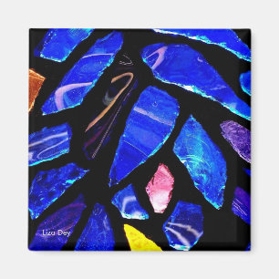 'Blue Glass' Magnet