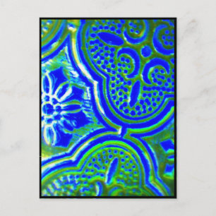 Blue Glass Postcard