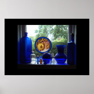 Blue Glass Poster