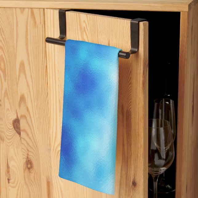 Blue Glass Tea Towel (Thirds Fold)