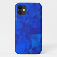 Blue glass texture iphone case