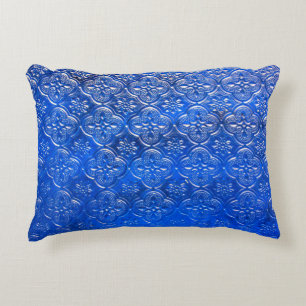Blue glass with patternspattern, glass, abstract, decorative cushion