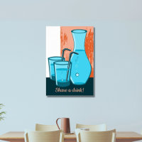 Blue Glasses, Straw & Carafe Share a Drink!