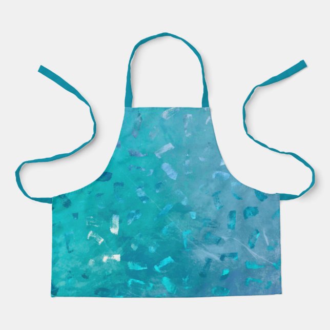 Blue Glitter Apron (Front)