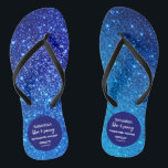 Blue Glitter Bachelorette Party   Flip Flops<br><div class="desc">Blue Glitter Weekend Bachelorette  design. This Bachelorette party flip-flops combines two size of font for more dynamic look.

For matching items please follow the link:


 In case you need customisation for the design be free to contact me : szdesigns2021@gmail.com</div>