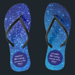 Blue Glitter Bachelorette Party   Flip Flops<br><div class="desc">Blue Glitter Weekend Bachelorette  design. This Bachelorette party flip-flops combines two size of font for more dynamic look.

For matching items please follow the link:


 In case you need customisation for the design be free to contact me : szdesigns2021@gmail.com</div>