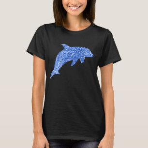 Blue Glitter Dolphin T-Shirt
