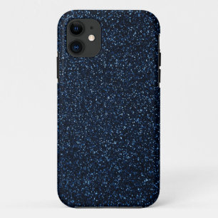 Blue Glitter Effect iPhone 11 Case
