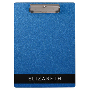 Blue Glitter, Glitter Background, Your Name Clipboard