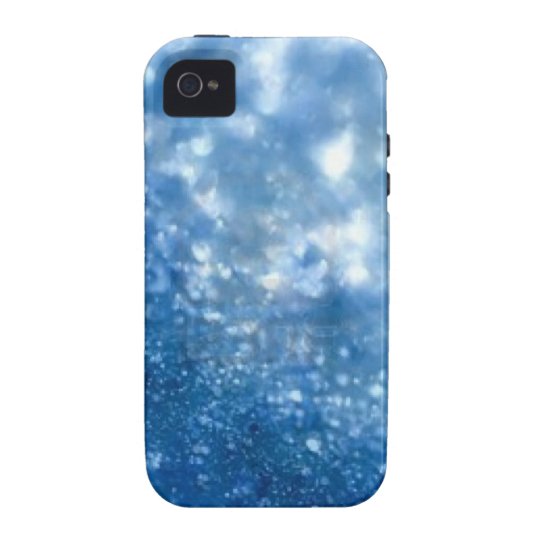Blue Glitter I phone case