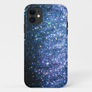Blue Glitter iPhone Case sparkle