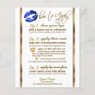 Blue Glitter Lip 💋 Instructions 2 Flyer