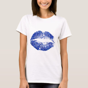 Blue Glitter Lips #2 T-Shirt