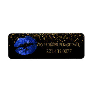 Blue Glitter Lips - Reorder