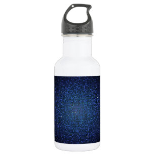 Blue Glitter Sequin Disco 32. oz. 532 Ml Water Bottle