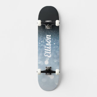 Blue Glitter Skateboard