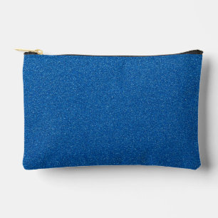 Blue Glitter, Sparkle, Glitter Background Accessory Pouch