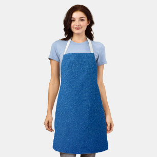 Blue Glitter, Sparkle, Glitter Background Apron