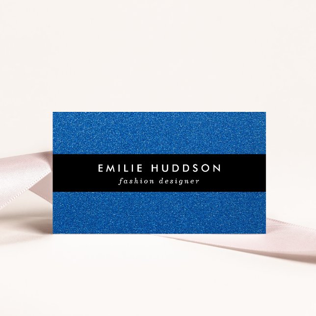 Blue Glitter, Sparkle, Glitter Background Business Card (Creator Uploaded)