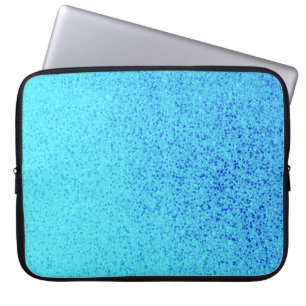 Blue Glitter Sparkle Shiny Shimmer Glitter Laptop Sleeve
