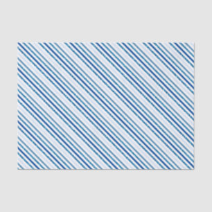 Blue Glitter Stripe Winter Tissue Paper