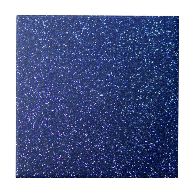 Blue Glitter Tile (Front)
