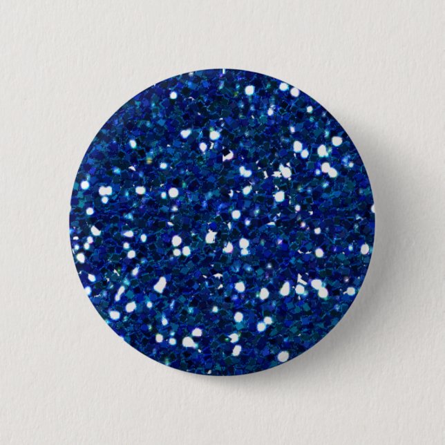 Blue Glitters Button (Front)