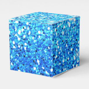 Blue Glitters Sparkles Texture Favour Box