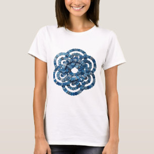 BLUE GLITTERY DISCS ORNAMENTED WITH GLITTER AND SH T-Shirt