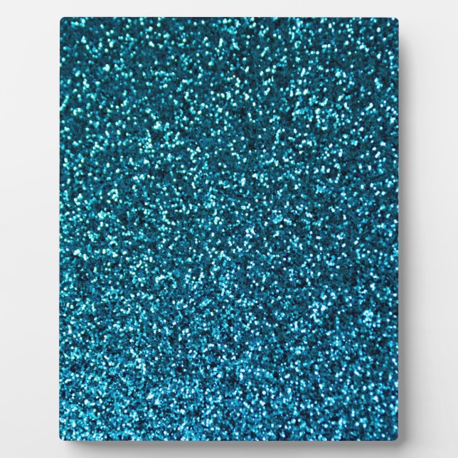 Blue Glittery Pattern Plaque (Front)
