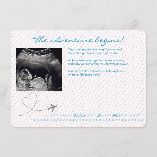 Blue Globe Passport Travel Books for Baby Enclosure Card (Back)