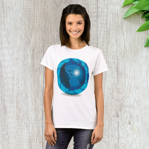 Blue Globe Womens T-Shirt