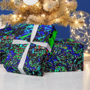Blue glory texture Wrapping Paper,Blue bright joy Paper