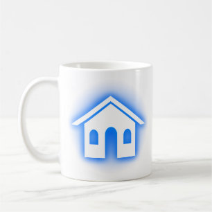 blue glow home coffee mug