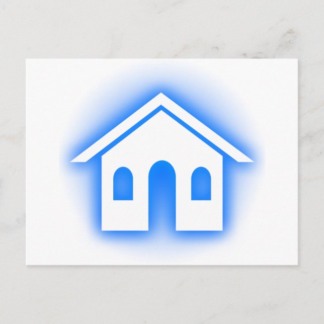 blue glow home postcard (Front)